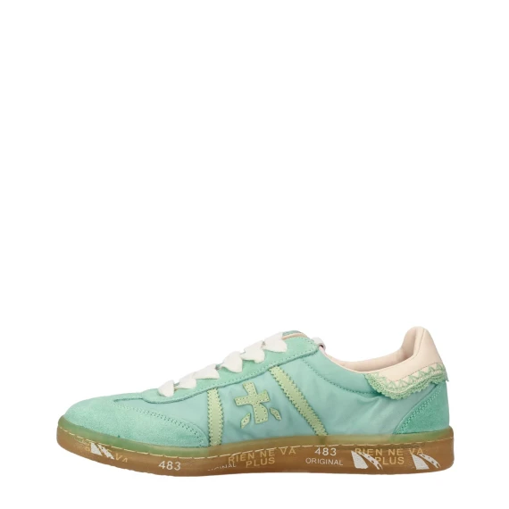 Sneakers Bonnied 7352 in tessuto e suede azzurro