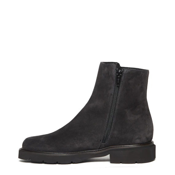 Tronchetto 5808 in pelle scamosciata grigia