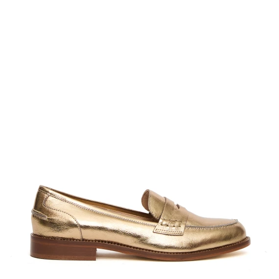 Mocassino K626M in pelle platino