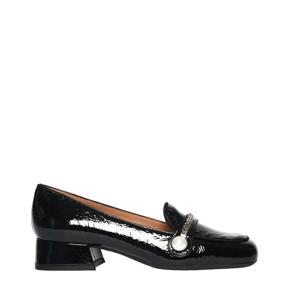 Mocassino Dodi in pelle verniciata nera