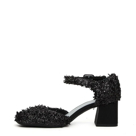 Cinturino Nasmi in tessuto nero