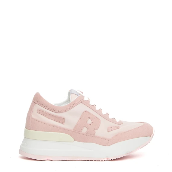 Sneakers Akiko in tessuto e pelle scamosciata rosa