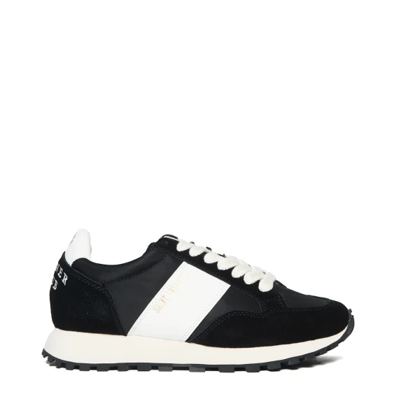 Sneakers Runner W in pelle scamosciata e tessuto nero