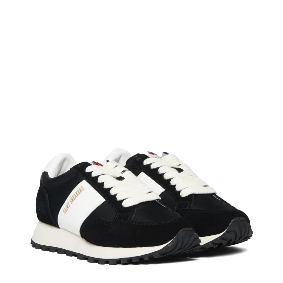 Sneakers Runner W in pelle scamosciata e tessuto nero