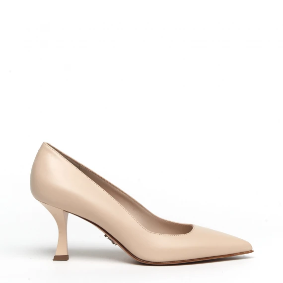 Decolleté Julia in pelle beige