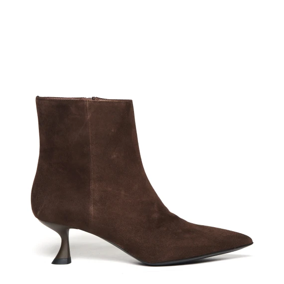 Tronchetto cleope5 in pelle scamosciata marrone