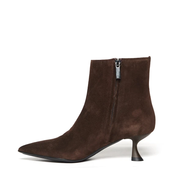 Tronchetto cleope5 in pelle scamosciata marrone