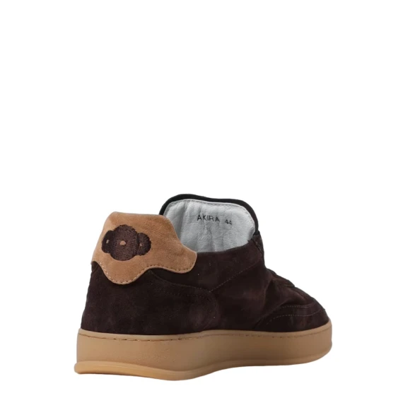 Sneakers Akira in pelle scamosciata sfoderata marrone