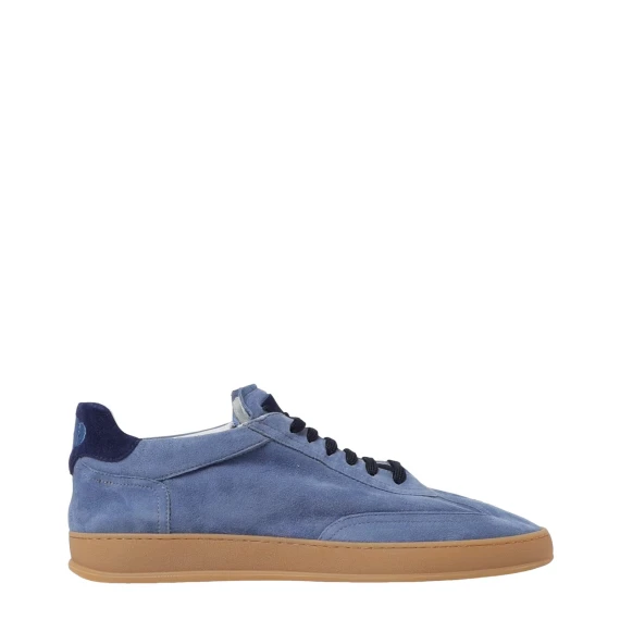 Sneakers Akira in pelle scamosciata sfoderata azzurra